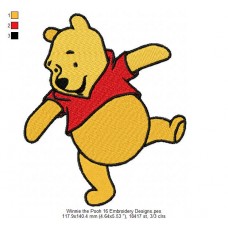 Winnie the Pooh 16 Embroidery Designs